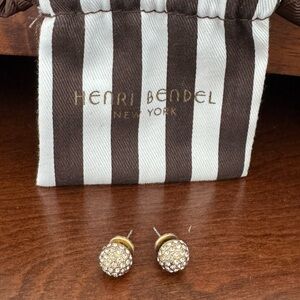 Henri Bendel Gold and Silver Stud Earrings